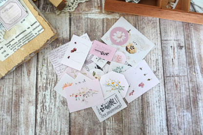 22 pieces Vintage Ephemera Stickers