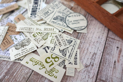 Mixed Handmade Ephemera Set - 50 pieces