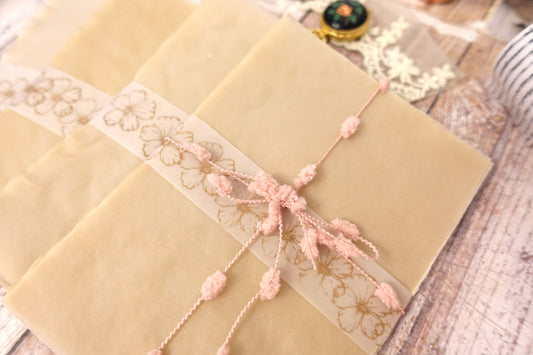 Handmade Tea-Dyed Vellum Paper Set