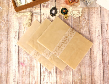 Handmade Tea-Dyed Vellum Paper Set