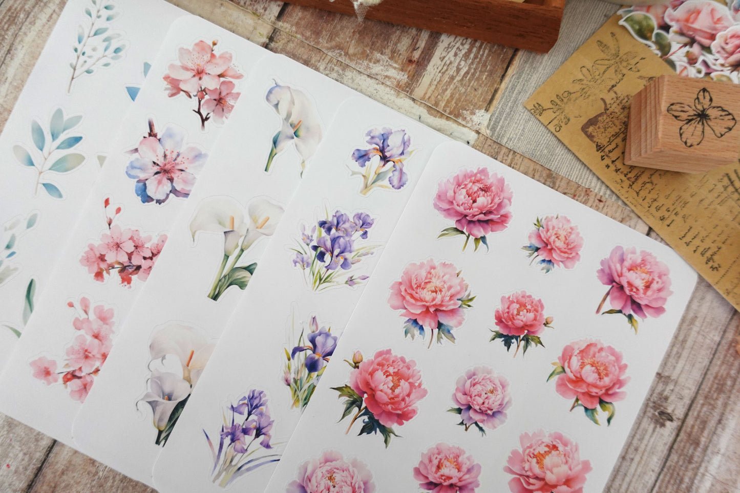 Floral Sticker Sheets Bundle