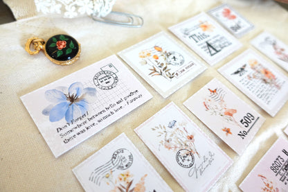 Botanical Postage Ephemera Stickers