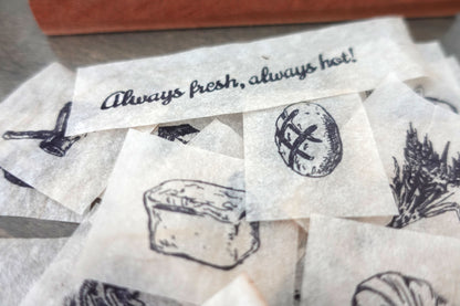 Handmade Tea-dyed Vintage Bread & Sweet Ephemera - 27 pieces Pack